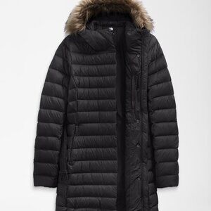 Women’s North Face Transverse Belted Parka Coat Small